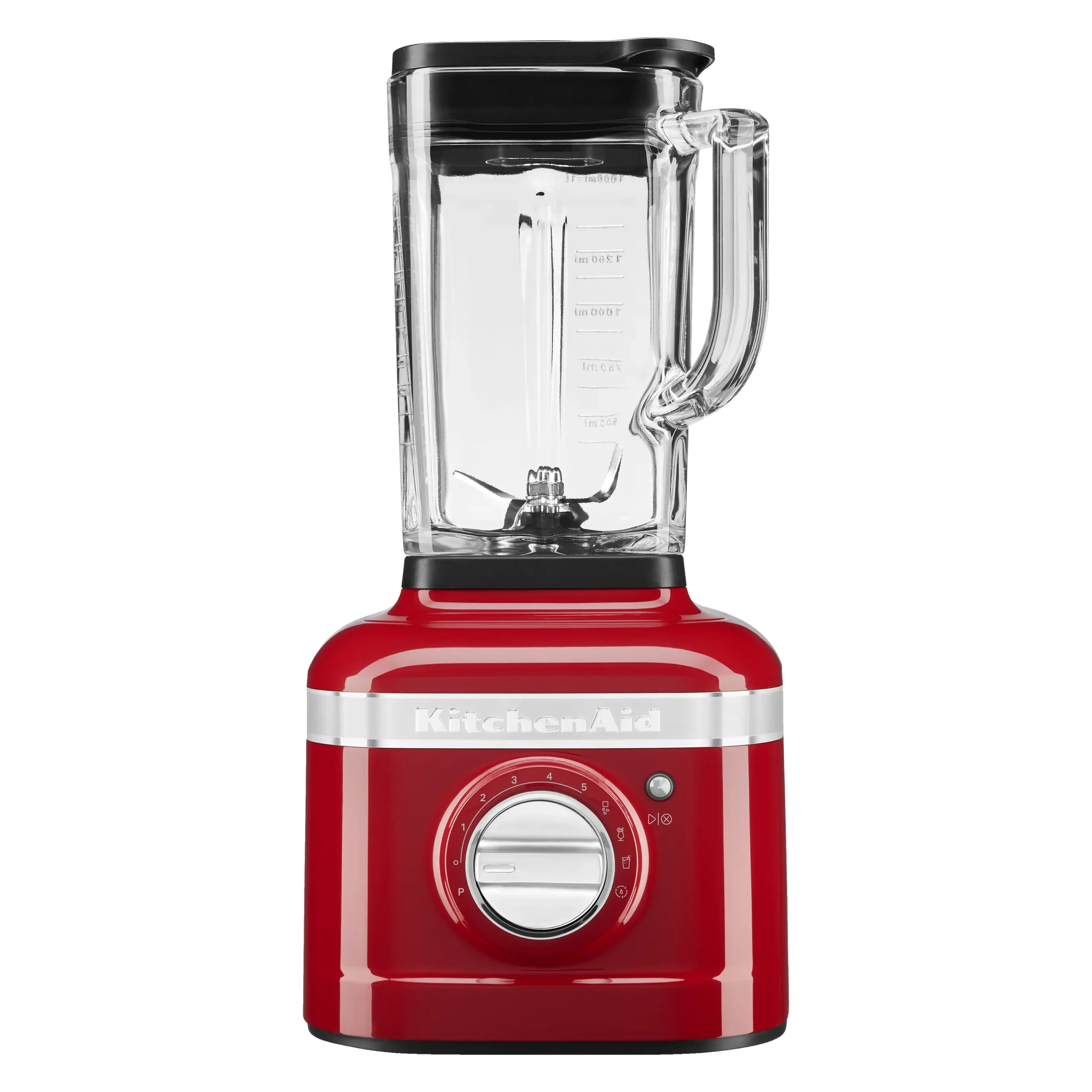Batidora de vaso - KitchenAid 5KSB4026ECA K400, 1200 W, 1.40 l, Cuchilla de acero inoxidable, 5 Velocidades, Rojo - Imagen 5