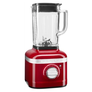Batidora de vaso - KitchenAid 5KSB4026ECA K400, 1200 W, 1.40 l, Cuchilla de acero inoxidable, 5 Velocidades, Rojo