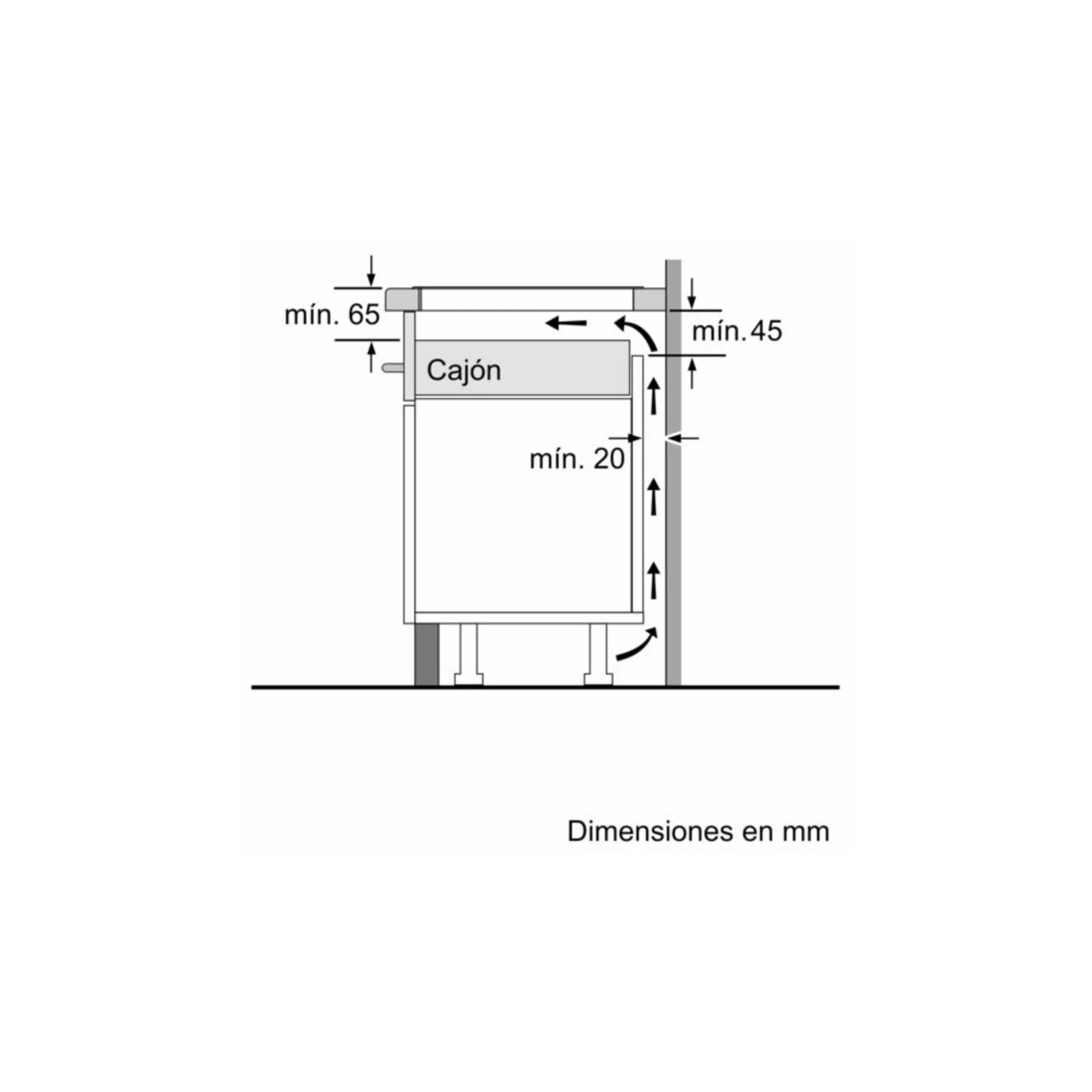 Placa inducción - Bosch PVJ631HC1E, 2 Zonas Flex, Zona grande 28 cm, Home Connect, 59.2 cm, Negro - Imagen 3