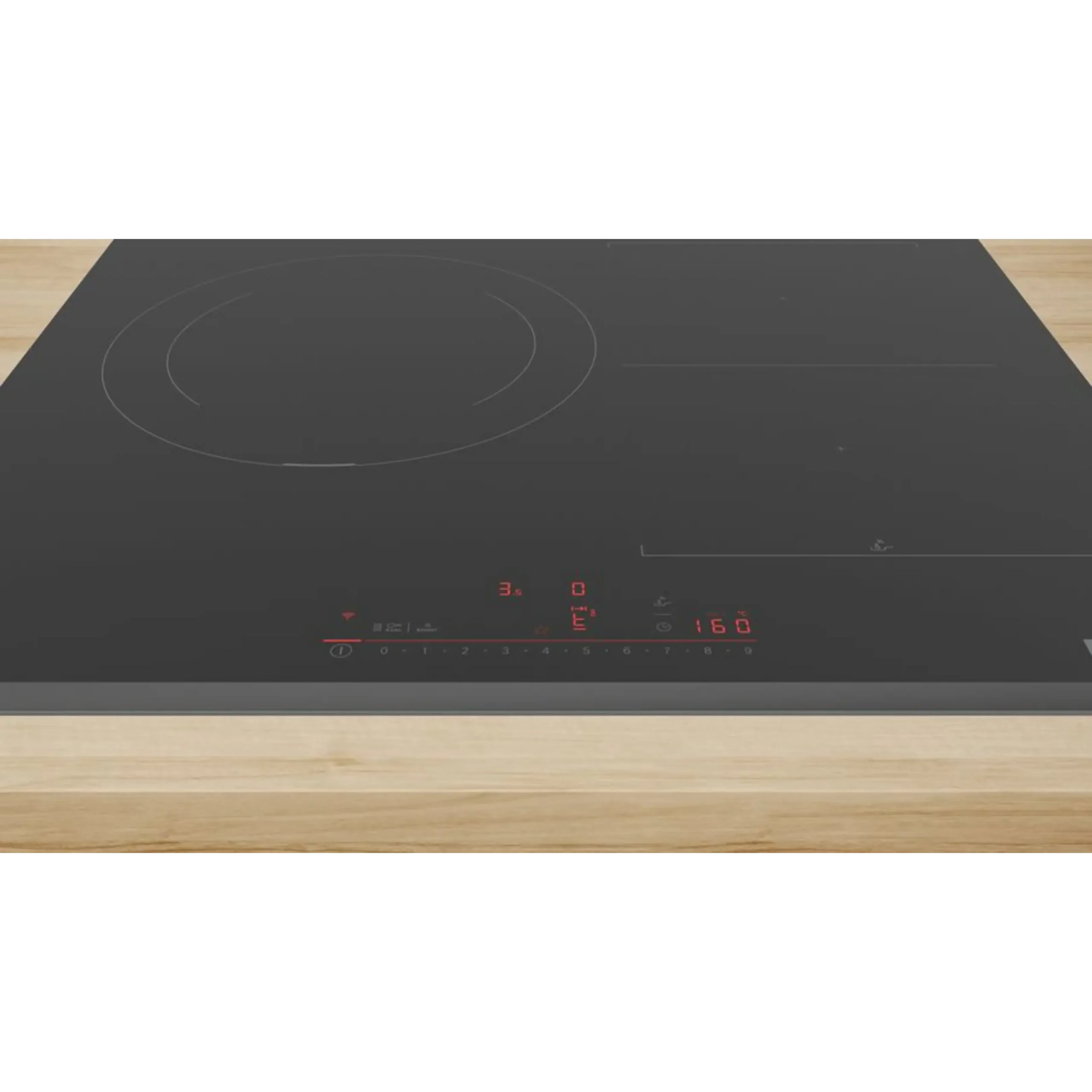 Placa inducción - Bosch PVJ631HC1E, 2 Zonas Flex, Zona grande 28 cm, Home Connect, 59.2 cm, Negro - Imagen 9