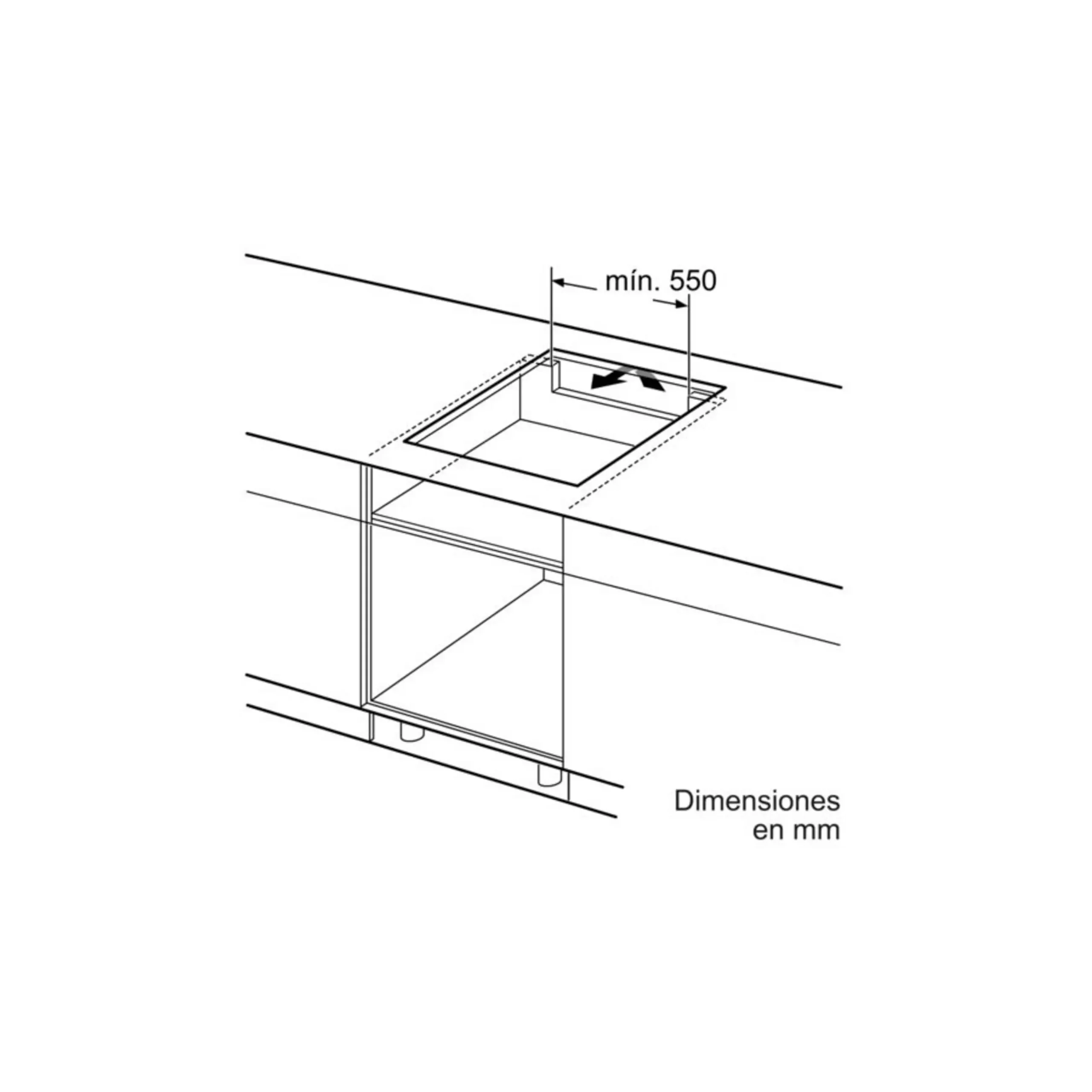 Placa inducción - Bosch PVJ631HC1E, 2 Zonas Flex, Zona grande 28 cm, Home Connect, 59.2 cm, Negro - Imagen 4
