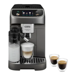 Cafetera superautomática - De'Longhi Magnifica Plus ECAM320.70.TB, 1450W, Molinillo integrado, Depósito leche, Táctil, Espumado automático, Titanio