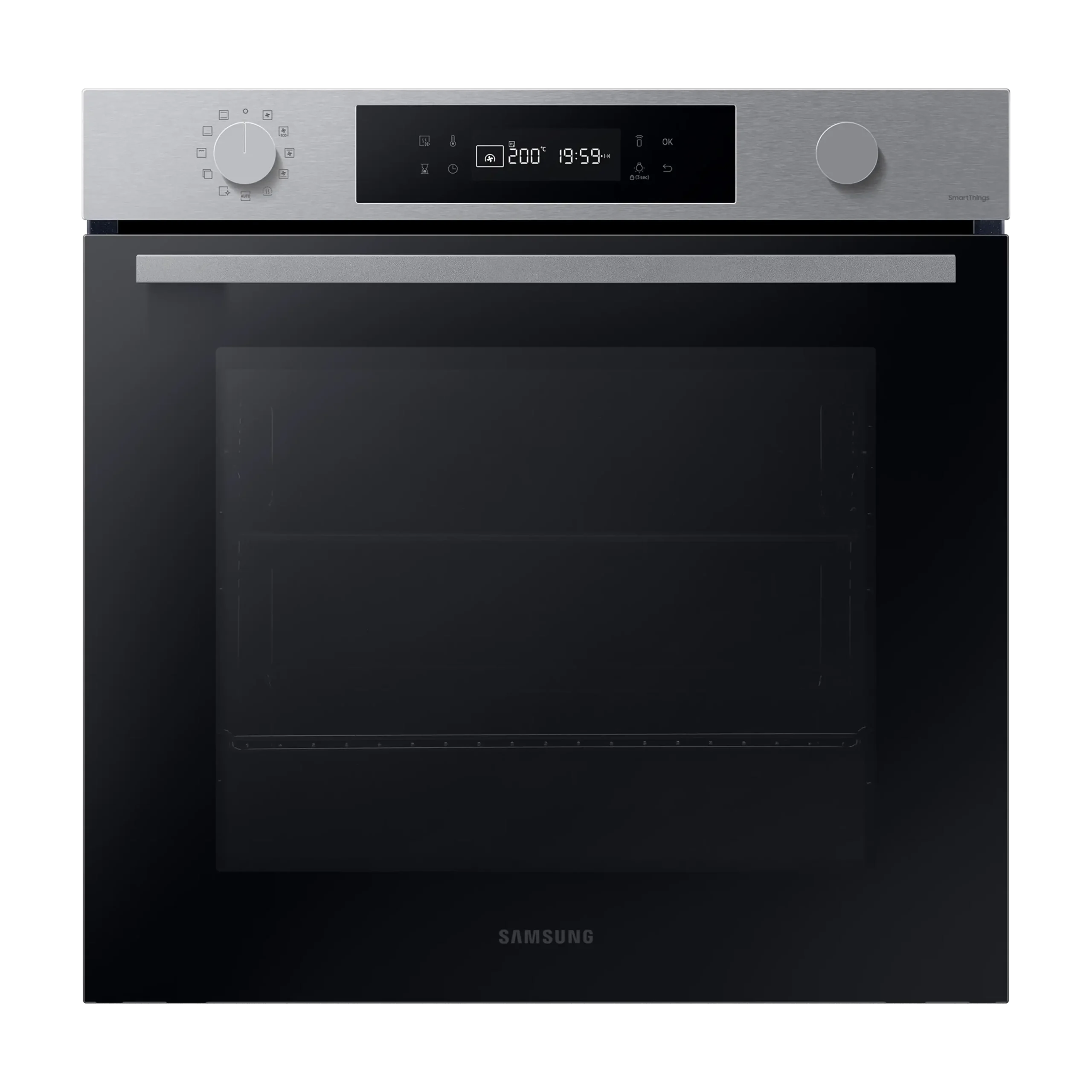Horno - Samsung NV7B41301AS/U1, Multifunción, Pirolítico, 76l, 59.5 cm, WiFi, Inox