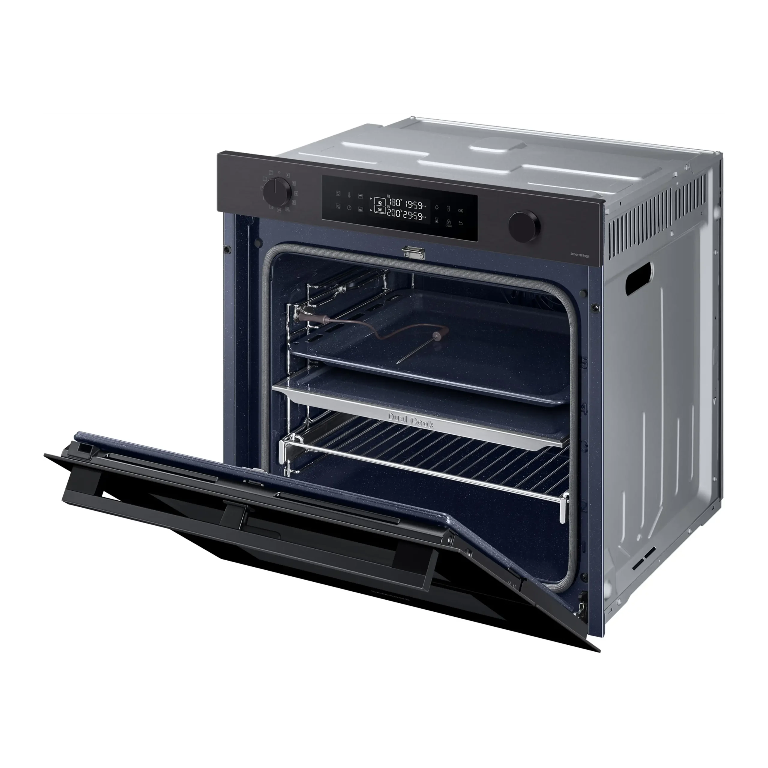 Horno - Samsung NV7B41301AS/U1, Multifunción, Pirolítico, 76l, 59.5 cm, WiFi, Inox - Imagen 2
