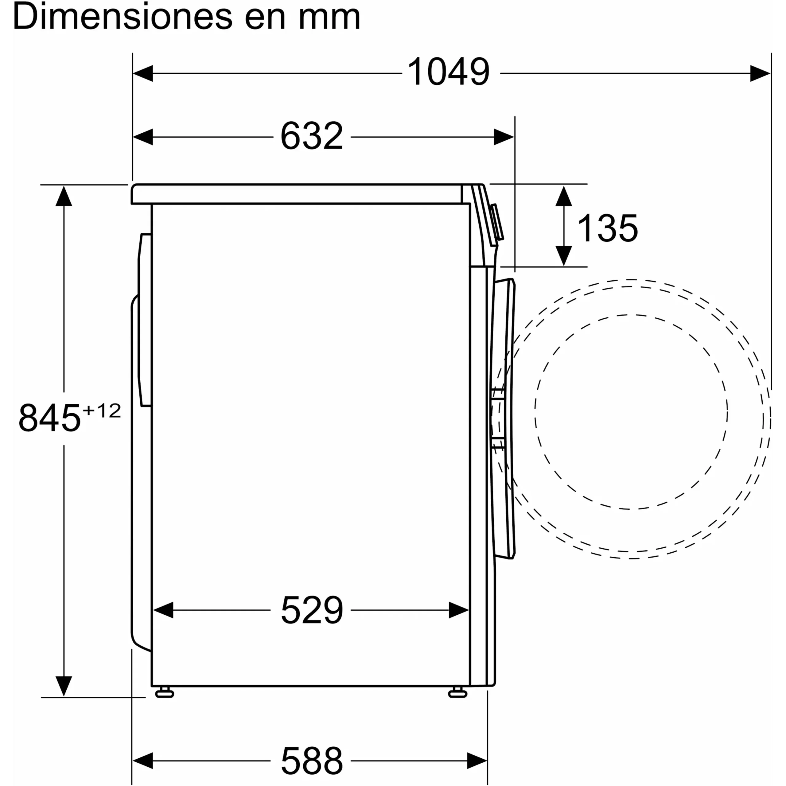 Lavadora carga frontal - Balay 3TS3107BD, 10 kg, 1400 rpm, 14 programas, Programa Planchado, Ahorro AquaControl Plus, Blanco – Image 3