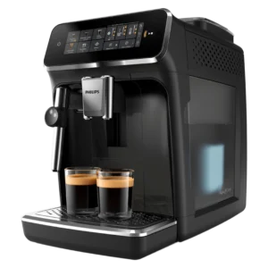 Cafetera superautomática - Philips 3300 Series EP3321/40, Tecnología AquaClean, 2 tazas, Presión Máx. 15 bar, Deposito de agua 1.8 l, 1500 W, Negro