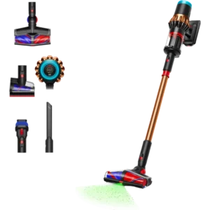 Aspirador escoba - Dyson V16 Piston Animal™, Potencia succión 315 AW, Autonomía 70 min, Antienredos, Black/Cooper