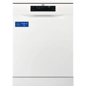 Lavavajillas - AEG FFB74927ZW, 14 servicios, 8 programas, 60 cm, AirDry, Bandeja MaxiFlex, Blanco