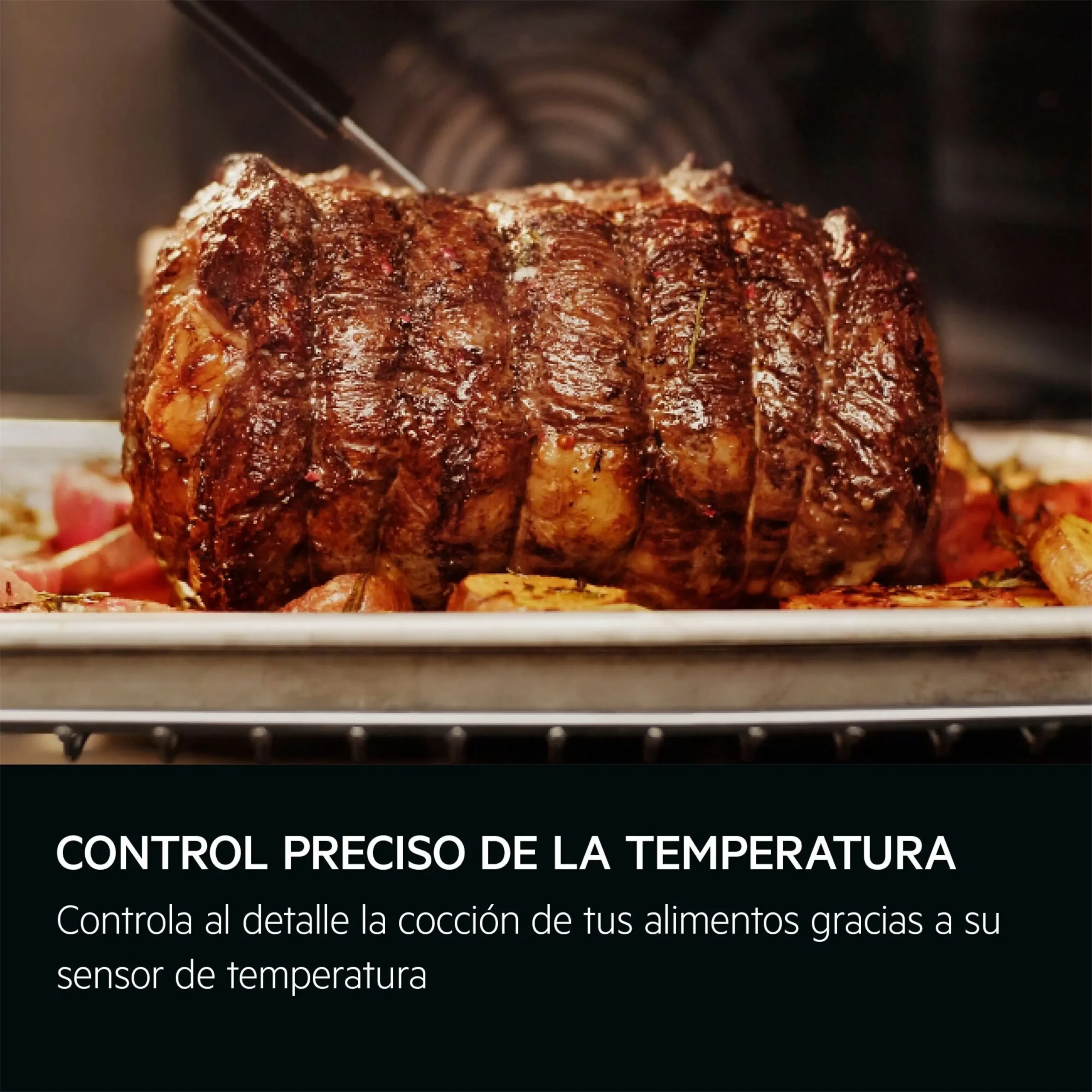 Horno a vapor - AEG BSE572360M, Multifunción, Pirolítico, 72 l, Sonda térmica, 60 cm, Inox - Imagen 4
