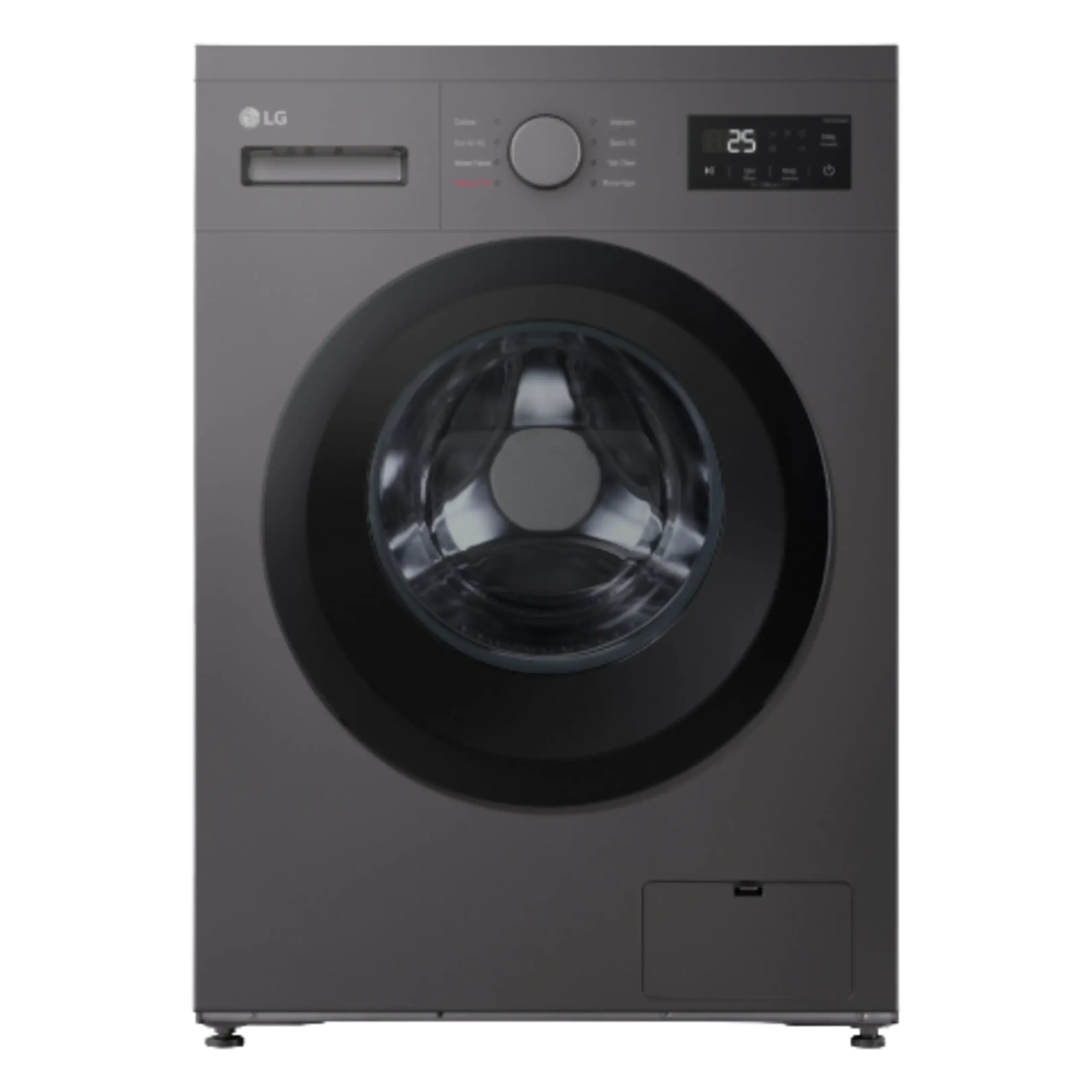 Lavadora carga frontal - LG F4A10S8NDK, 8 kg, 1400 rpm, 8 programas, Grafito Silver