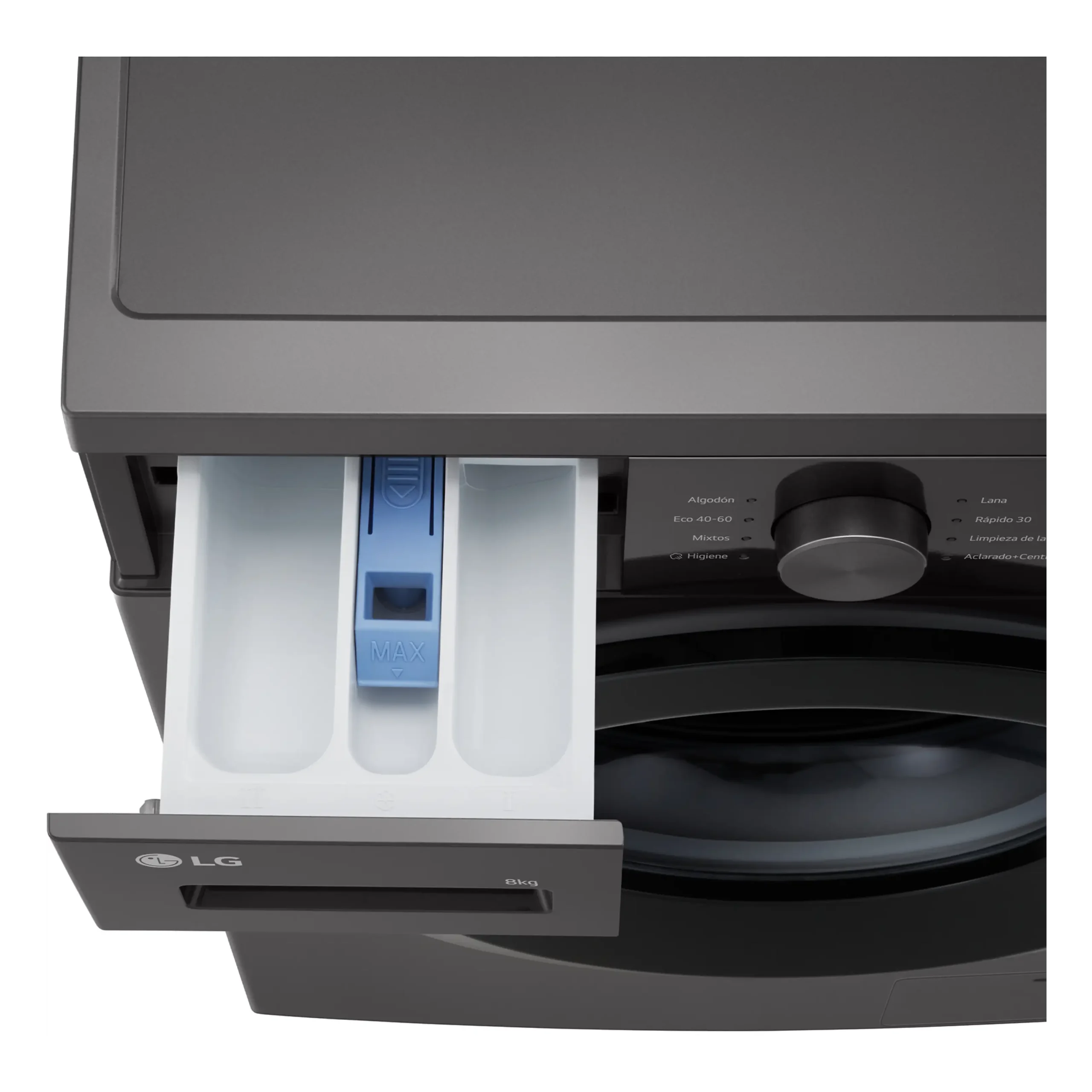 Lavadora carga frontal - LG F4A10S8NDK, 8 kg, 1400 rpm, 8 programas, Grafito Silver – Image 6