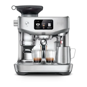 Cafetera express - Sage Oracle™ Jet, 9 bar, 1600 W, 2.3L, 2 Tazas, Muele, Dosifica y Prensa, ThermoJet®, Acero inoxidable cepillado