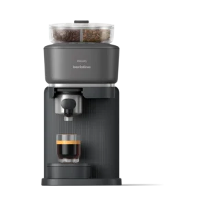 Cafetera express - Philips Baristina Variety BAR320/60, 16 Bar, 2 Compartimentos Grano, Molinillo Cerámico, Espresso y Lungo, 1,2 L, 3 Años Garantía
