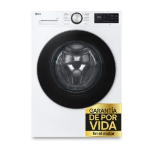 Lavadora carga frontal - LG F4X5009TLC, 9 kg, 1400 rpm, 12 programas, TurboWash 360º, Clase A-40%, Blanco