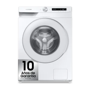 Lavadora carga frontal - Samsung WW12T504DTW/S3, 12 kg, 1400 rpm, EcoBubble™, Inteligencia Artificial, WiFi, Blanco