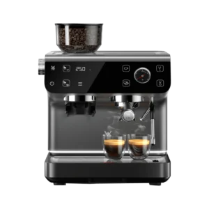 Cafetera express - WMF Espresso Pro, 15 bar, 1350 W, 2.6 l, 2 Tazas, Molinillo con 60 Ajustes Distintos, Doble Thermoblock, Negro