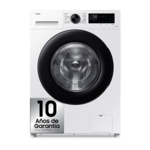 Lavadora carga frontal - Samsung WW90CGC04DAEEC, 9 kg, 1400 rpm, EcoBubble™, Función WiFi con SmartThings, Blanco