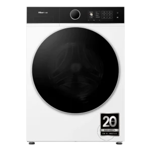 Lavadora carga frontal - Hisense WF5I9043BWFS, 9 kg, 1400 rpm, 18 programas, Fondo reducido 47cm, Programa Mascotas, Blanco