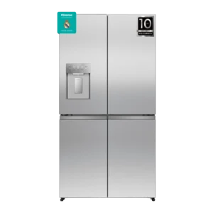 Frigorífico americano - Hisense RQ640P5SSD, Total No Frost, 179 cm, 640 l, Wi Fi, Tecnología UV, Inox