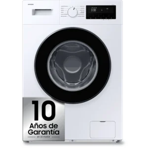 Lavadora carga frontal - Samsung WW80FG3M05AWEC, 8 kg, 1400 rpm, 12 programas, Motor Digital Inverter, Clase A, Blanco