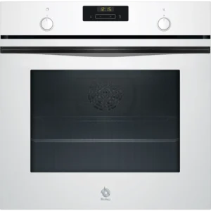 Horno - Balay 3HB5159B4, Serie Cristal, Multifunción, Hidrolítica, 71 l, Función Freidora de Aire, Aire Caliente 3D Profesional, 60 cm, Cristal Blanco