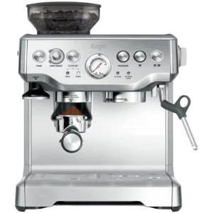 Cafetera express - Sage SES875BSS2EEU1A Barista, 15 bar, 1850 W, 2 tazas, Sistema ThermoJet, Inox