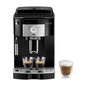 Cafetera superautomática - De'Longhi Magnifica S ECAM22.113.B, 1450 W, 15 bar, Molinillo integrado, Sistema Thermoblock, Vaporizador, Negro