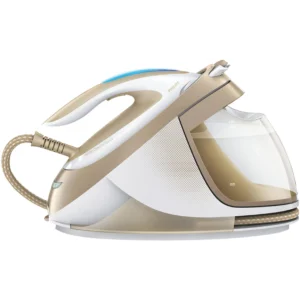 Centro de planchado - PHILIPS PerfectCare Elite GC9642/60, 2400 W, 7,2 bar, T-Ionic-Glide, Oro, Blanco