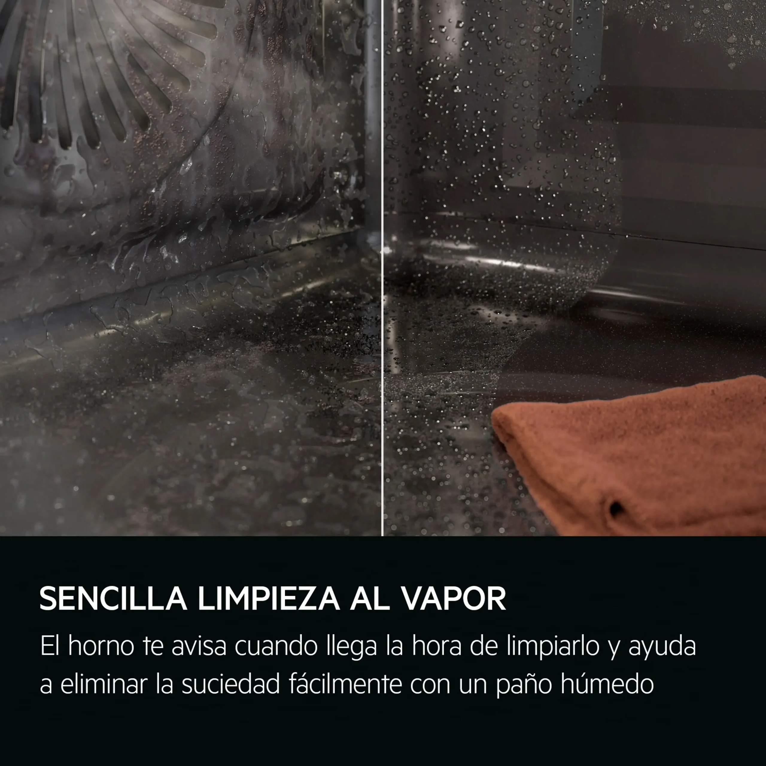 Horno a vapor - AEG Serie 9000 TP9SK821B, Integrable, Hidrolítica, 45 l, 595 mm, Negro - Imagen 6