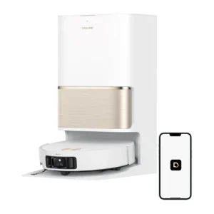 Robot friegasuelos - DREAME 010204AA000583 L50 PRO ULTRA, 600 W, Potencia de succión 19500 kPa, Depósito 0,395 l, Autonomía 230 min, Blanco
