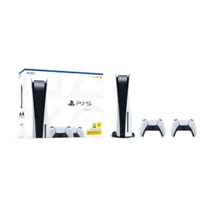 Consola - SONY PS5 STANDARD + DUALSENSE, 825 GB, Negro y Blanco