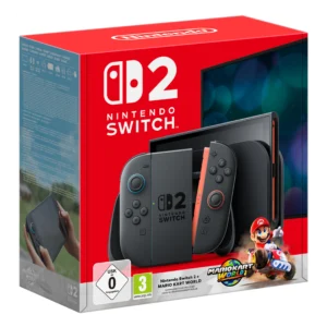 Consola Nintendo Switch 2 - NINTENDO SWITCH 2 + MARIO KART WORLD, 256 GB, Black