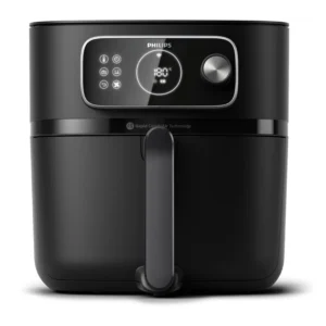 Freidora de aire - PHILIPS HD9876/90, 2200 W, 8,3 l, Negro